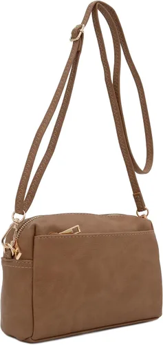 Vista 63 de FashionPuzzle Triple Zip Small Crossbody Bag