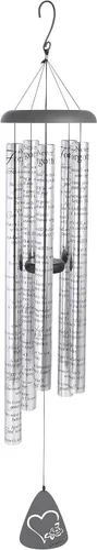 Vista 3 de Carson Home Accents Sonnet - Campanilla de viento, 30 pulgadas de longitud, comodidad y luz