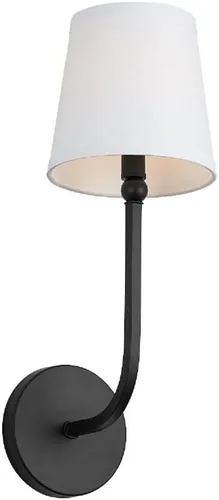 Vista 7 de Capital Lighting 619311AD-674 Dawson Pantalla de Tela Blanca Decorativa Stay-Straight Aplique de Pared, 1-Luz 60 Vatios, 17" H x 6" A, Latón