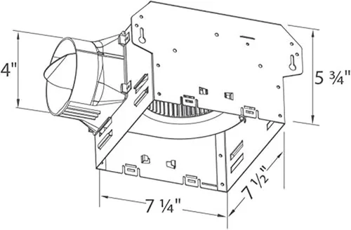 Vista 7 de Delta BreezIntegrity ITG50 50 CFM - Ventilador de ducha, ITG80H