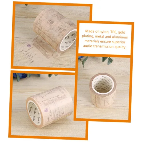 Vista 9 de 2 rollos de calcomanías decorativas para álbumes de recortes, cinta washi multiusos, cinta autoadhesiva, cinta adhesiva de papel gótico, cinta