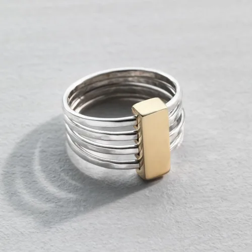 Vista 6 de Silpada 'Agility' Ring in Sterling Silver and Brass