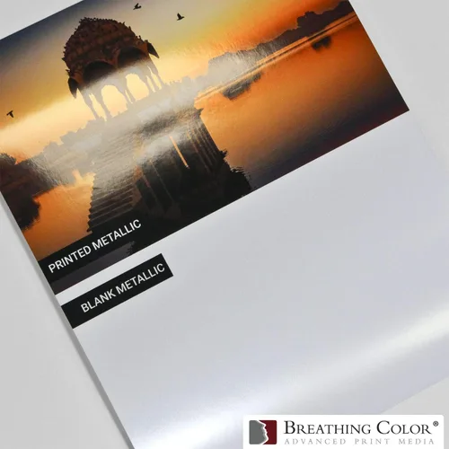 Vista 2 de Vibrance - Papel metálico para impresora fotográfica, 8.99 oz/m², rollo de papel fotográfico de alta calidad, núcleo de 3 pulgadas, 17 pulgadas x