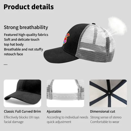 Vista 7 de devor Hats Have a Nice Trip Baseball Cap for Men Funny Hats Adjustable