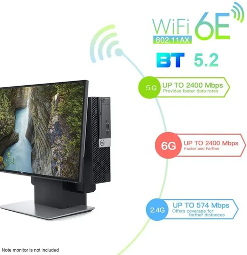 Vista 2 de Dell Computadora de escritorio Optiplex 7060 SFF Intel 8ª generación i7-8700 (6 núcleos) 16GB DDR4 Ram 512GB NVMe M.2 SSD WiFi 6E integrado