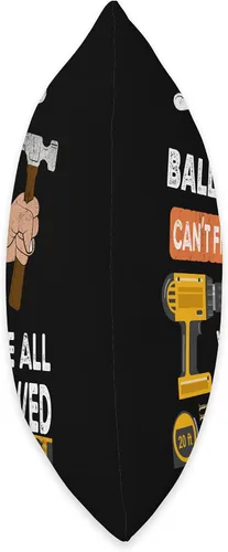 Vista 2 de Funny if Ballard can't fix it no one can handyman carpenter Throw Pillow