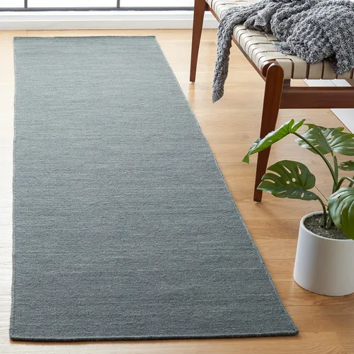 Vista 17 de SAFAVIEH Kilim Collection - Alfombra de pasillo de 2 pies 3 pulgadas x 9 pies, color beige, hecha a mano, de lana sólida, casual, ideal para zonas
