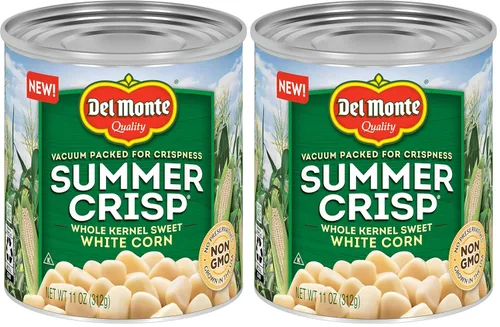 Vista 8 de Del Monte Summer Crisp Maíz de Granos Enteros Dorado y Blanco, 11 onzas, 12