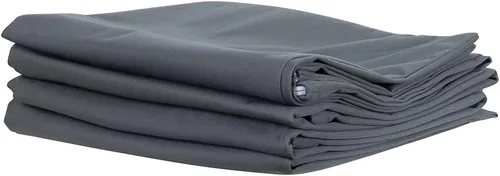 Vista 4 de ForPro Professional Collection Protectores de almohada impermeables de alta calidad, fundas de almohada de tamaño estándar con cremallera, gris Gris