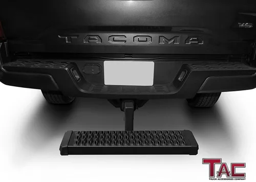 Vista 2 de TAC Escalón de Enganche Compatible con Receptor Trasero de 2 Pulgadas, 18.5 cm de Ancho con 15.2 cm de Caída, Protector de Parachoques Universal