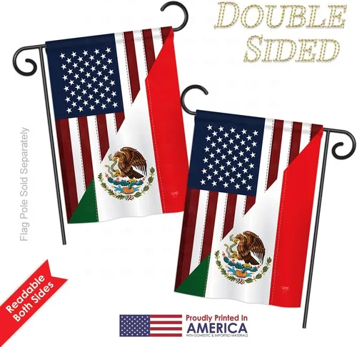 Vista 8 de Juego de banderas de la amistad de Estados Unidos y México, juego de banderas regionales de Estados Unidos, alianza mundial, país, área particular