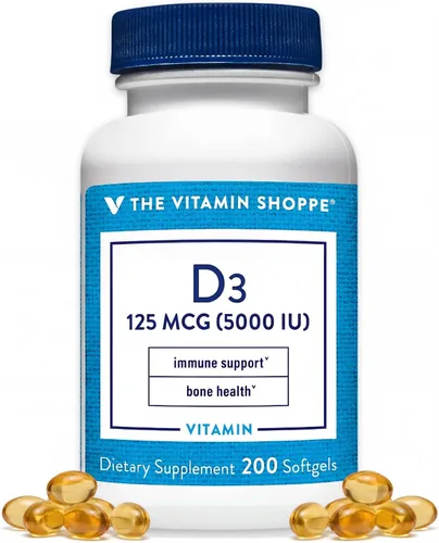 Vista 6 de Vitamina D3-5,000 UI (100 cápsulas blandas)