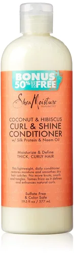 Vista 11 de Acondicionador de cabello con humedad de karité, productos para el cabello rizado, acondicionador de coco e hibisco para rizos y brillo, manteca