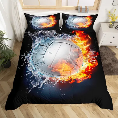 Vista 24 de Erosebridal - Juego de ropa de cama gamer para niños, tamaño matrimonial, decoración de habitación de juegos, funda de edredón hexagonal de panal