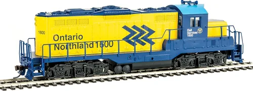 Vista 6 de Walthers Trainline HO - Modelo de tren a escala, Emd Gp9m Ontario Northland 5m Gris cable de red