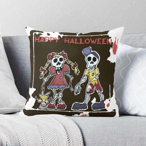 Vista 19 de POPCUSTOMS Fundas de almohada personalizadas de Halloween con fotos impresas de dos lados, fundas de almohada personalizadas, regalos para sofá
