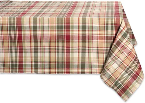 Vista 9 de DII - Decoración de mesa de otoño con diseño de cuadros Give Thanks, manteles de mesa para otoño y acción de gracias, juego de servilletas