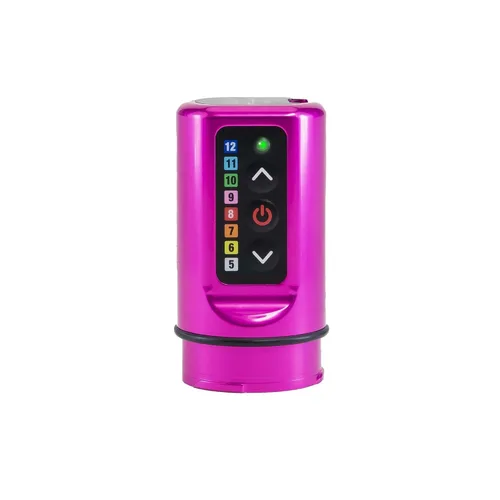 Vista 3 de Microbeau - Máquina de tatuaje inalámbrica Flux S con 2 PowerBolts 0.157 in Stroke - Bubblegum - Bolígrafo de tatuaje cosmético para aplicación
