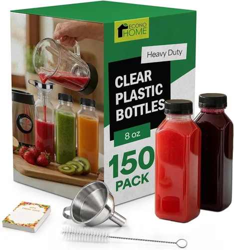 Vista 26 de EconoHome 16oz, paquete de 100 botellas de jugo sin BPA, a prueba de fugas