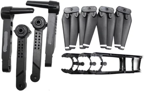 Vista 4 de Control Drone Motor Set, Propeller Arm, Suitable for E99 Pro2 Quadcopter(Black)