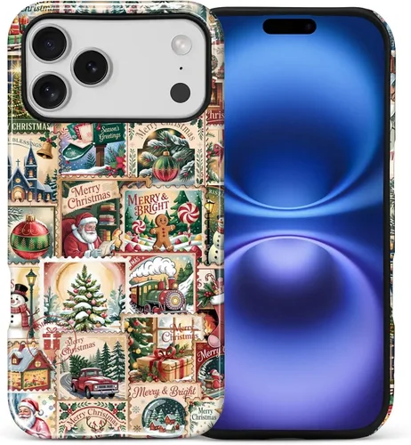 Vista 51 de Funda para iPhone 13 iPhone 14, a prueba de golpes, funda protectora híbrida de 2 capas, doble protección contra caídas, antiarañazos, diseño
