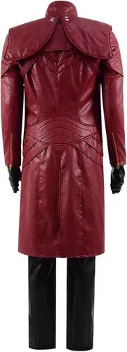 Vista 3 de Dante Cosplay - Chaqueta de disfraz de Devil May Cry Nero Cosplay traje de Halloween para hombre