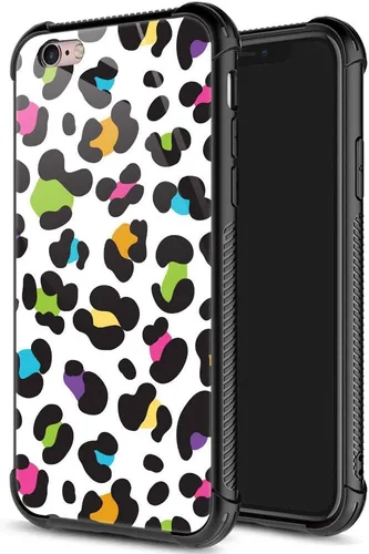 Vista 16 de ZHEGAILIAN Funda para iPhone 6/6S, protección de grado militar, esquinas a prueba de golpes, funda antiarañazos para iPhone 6/6S, pavo real