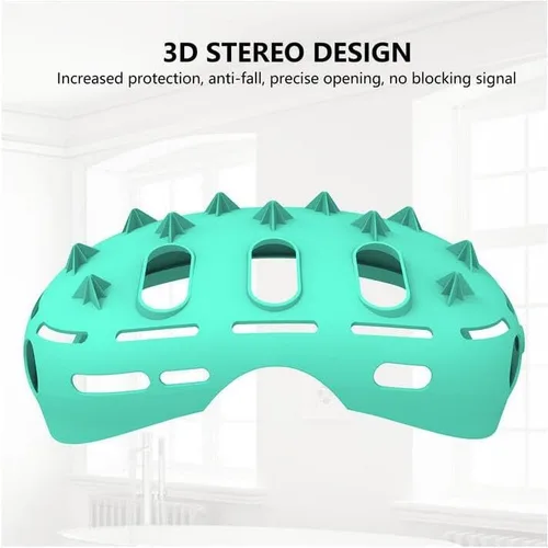 Vista 6 de Coyktonty Silicone Cover Set For Meta Quest 3 VR Headset, 2 Controller Grips Silicon cover+5 VR sweat mask+VR headset protector+lens protection