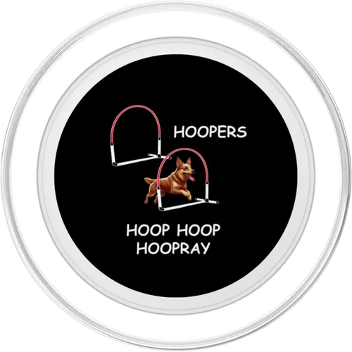 Vista 2 de Dog Agility - Aros para perros - Aussie Heeler - Hoop Hoop Hoopray PopSockets MagSafe PopGrip para iPhone