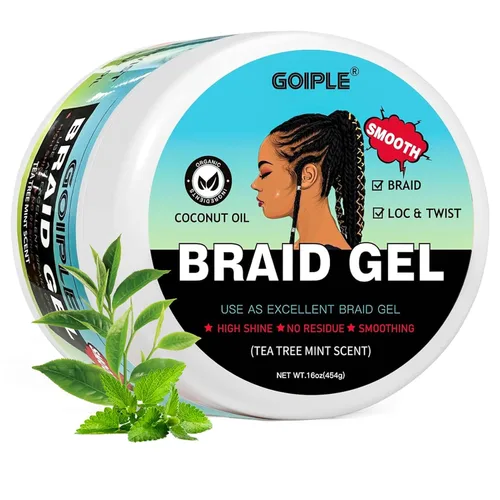 Vista 11 de Gel alisador de gran capacidad de 16 onzas con fijación fuerte para twist, locs, trenzas, bordes, cornrows - Sin residuos, controla el frizz, alto