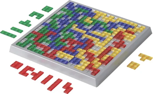 Vista 6 de Mattel Games Blokus XL Juegos de mesa para noche familiar, juegos de cerebro para 2 a 4 jugadores, tablero y piezas de gran