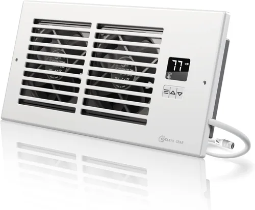 Vista 7 de Ventilador de refuerzo Register para agujeros de 4" x 10", marrón