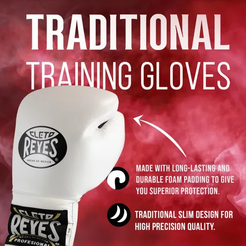 Vista 3 de CLETO REYES Traditional Professional-Grade Boxing Gloves with Laces for Training, Sparring and Heavy Punching Bags for Men and Women, MMA