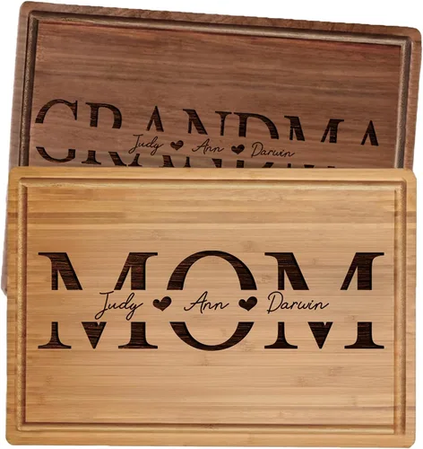 Vista 11 de Regalos de Navidad personalizados para mamás y abuelas, regalo de Navidad personalizado con diseño de flores de jardín, regalo de cocina perfecto