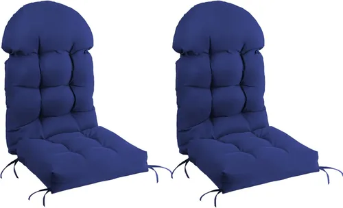 Vista 17 de FUNBERRY - Cojín para silla Adirondack, cojines gruesos y cómodos para mecedora, antideslizante, con protector contra decoloración, impermeable