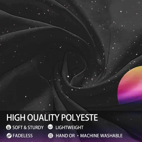 Vista 4 de Zpryzmia Blacklight Retro Synthwave Tapestry, Abstract Sun Lines Mountain Tapestry Glow In the Dark Wall Hanging, UV Reactive Neon Punk Tapestries