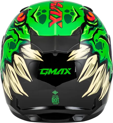 Vista 2 de GMAX Youth GM-49Y Drax - Casco de cara completa para clima frío, aprobado por FMVSS 218