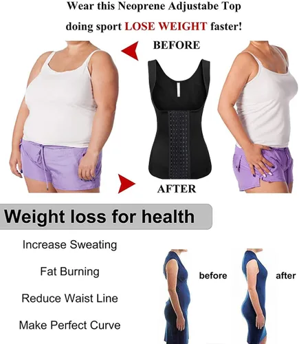 Vista 3 de Evanhome - Entrenador de cintura de acero para mujer con ganchos S-4XL