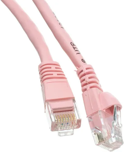 Vista 11 de CableWholesale Cable Ethernet Cat6, 24AWG, conector de placa dorada RJ45, 4 pares de cobre trenzado, par trenzado sin blindaje (UTP), cable de Blanco