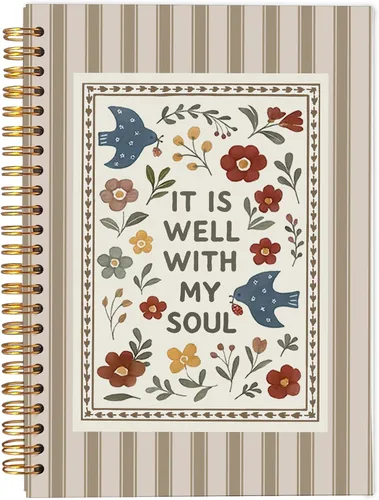 Vista 41 de Faith Can Move Mountains - Cuaderno cristiano - Regalos cristianos inspiradores para mujeres, cuadernos de diario bíblico para tomar notas, cuaderno