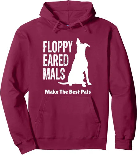 Vista 9 de Floppy Eared Mals Make The Best Pals Belgian Malinois Sudadera con capucha