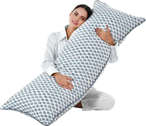 Vista 23 de CPC Funda de Cojín Verde Ágata 100% Algodón con Estampado en Bloque 12x20 pulgadas, Funda de Almohada Floral Boho Hecha a Mano, Ropa de Cama