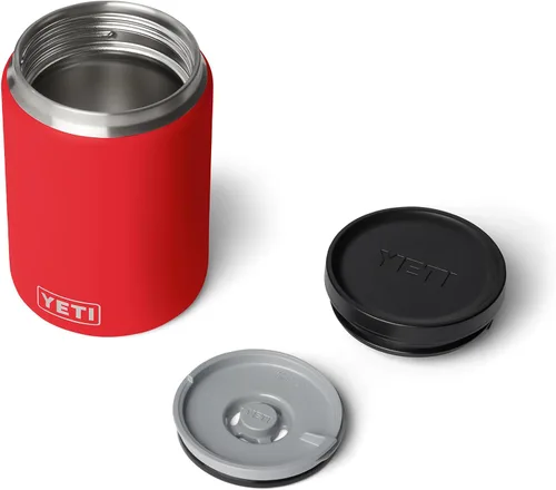 Vista 7 de YETI Rambler - Tarro de alimentos de 24 onzas, de acero inoxidable y aislado al vacío, con tapa hermética, color rojo rescate