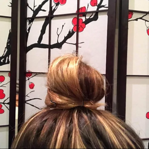 Vista 4 de 10 horquillas de pelo en espiral, puntas de bola que no rayan, pasadores de rosca para estilo de cabello DIY (negro)