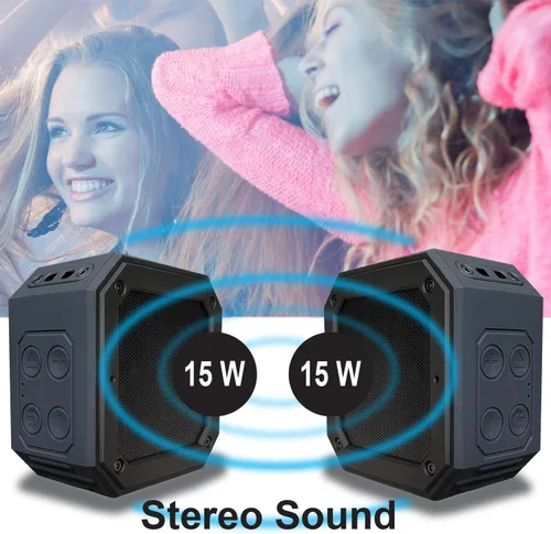 Vista 7 de BIRDIE79 Paquete de 2 altavoces Bluetooth para carrito de golf Estéreo de 30 W Montaje magnético IPX7 impermeable Resistente y a prueba