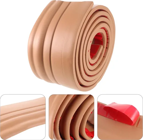 Vista 9 de DOITOOL Moldura flexible para placa base de pared, 3.9 x 78.6 pulgadas, autoadhesiva, 3.9 x 78.6 pulgadas, zócalos de pared de vinilo autoadhesivos