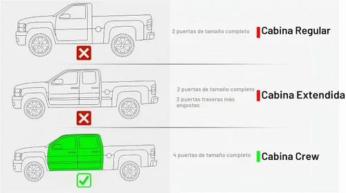 Vista 2 de APS Estribos tubulares negros de 6 pulgadas de estilo desplegable compatibles con Chevy Silverado GMC Sierra 1500 2007-2018 Crew Cab y 2500 3500 HD