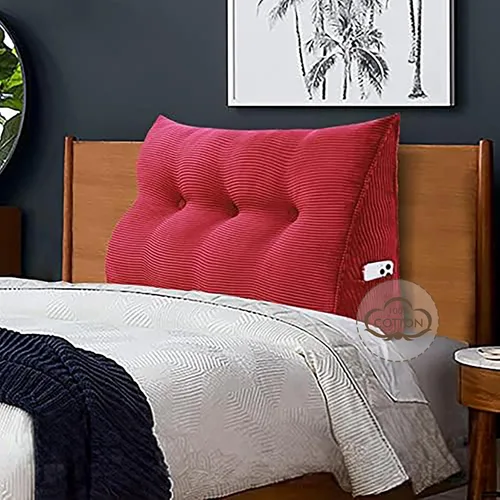 Vista 22 de WOWMAX - Almohada triangular para cabecero; almohada en forma de cuña para cabecero; almohada grande de refuerzo para cama, almohada