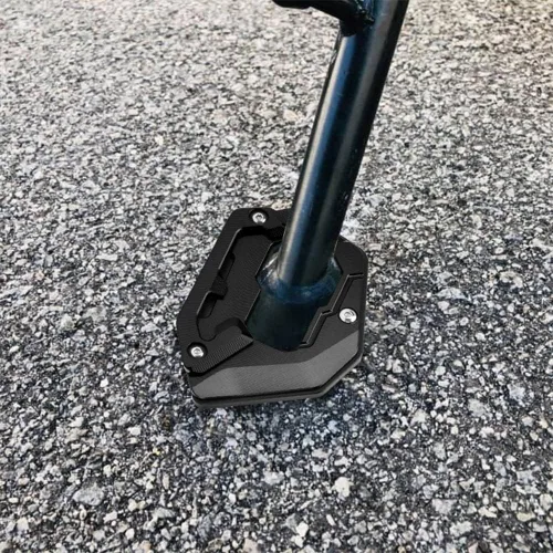 Vista 3 de Placa de soporte de extensión de soporte lateral para motocicleta compatible con BMW R1200GS LC/Adventure/Rallye Almohadilla de soporte