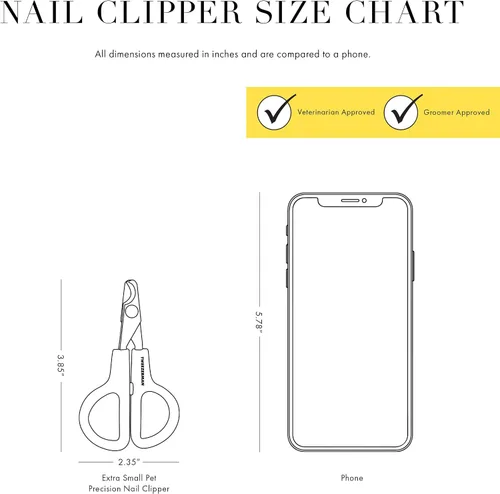 Vista 10 de Tweezerman Cortaúñas XS para mascotas - Cortador de uñas profesional manual
